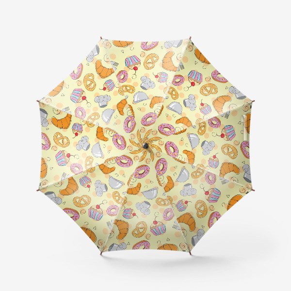 Зонт «Узор для повара - Кухонный паттерн»