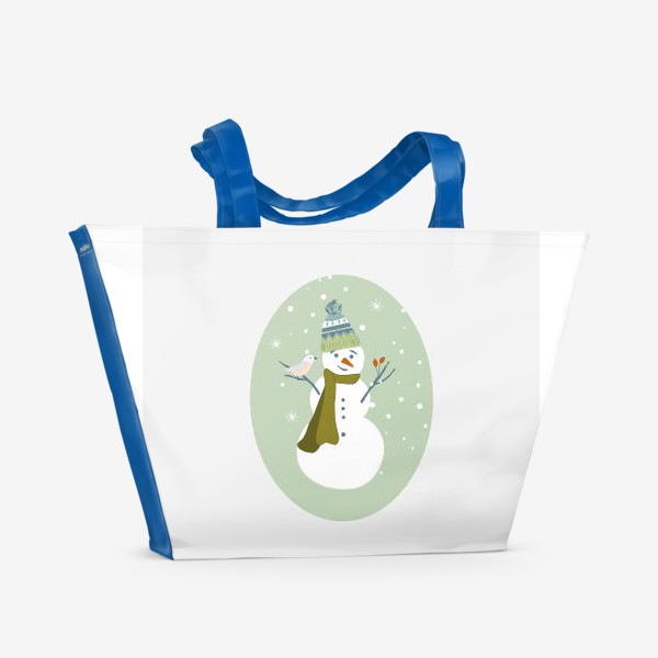 Пляжная сумка «Снеговик»