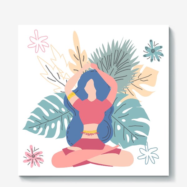 Холст «Медитация, йога, покой и равновесие»