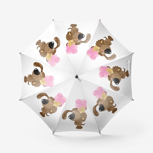 Зонт «Собака с мороженым»