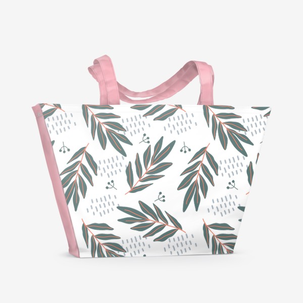 Пляжная сумка «Растительный паттерн»