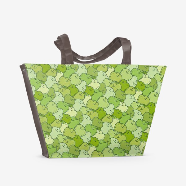 Пляжная сумка «Зелёные яблоки»