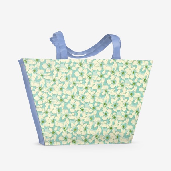 Пляжная сумка «Поле голубых цветов»