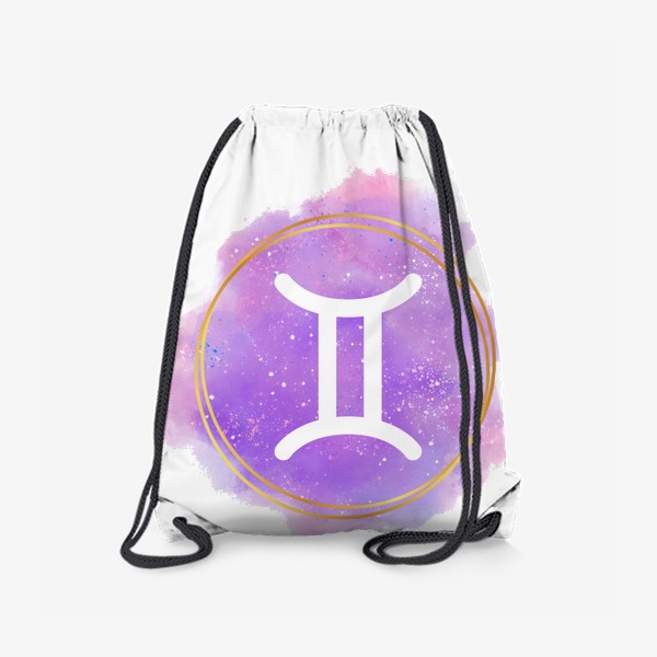 Рюкзак «Близнецы - Космический принт со знаком зодиака»