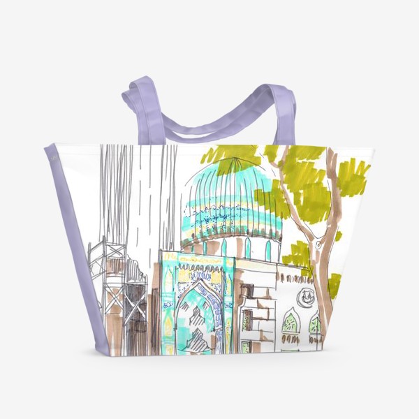 Пляжная сумка «Мечеть на Кронверкском. Спб»
