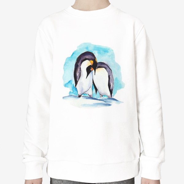 Свитшот «Влюбленные пингвины»
