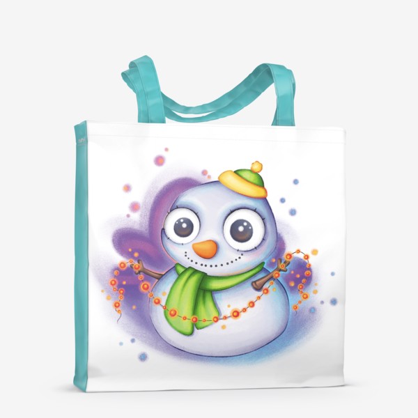 Сумка-шоппер «Cute Christmas Snowman»