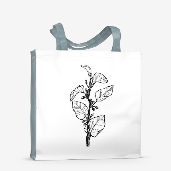 Сумка-шоппер «Ботаника, цветы, травы»