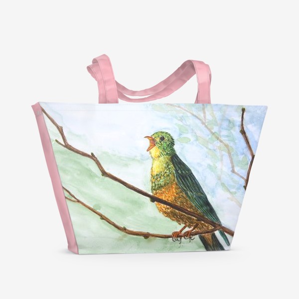 Пляжная сумка «Птичка певчая»