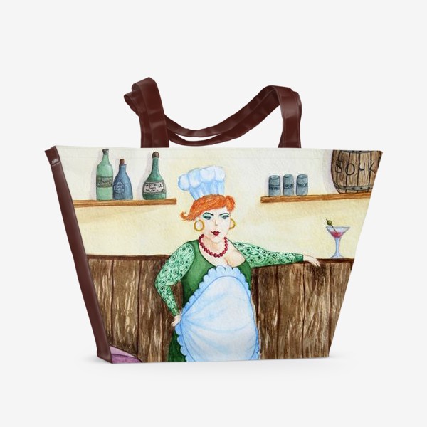 Пляжная сумка «буфетчица Людмила»