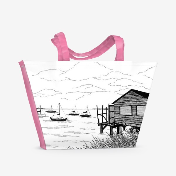 Пляжная сумка «Лодки»