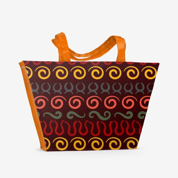 Пляжная сумка &laquo;Этнический Африканский рисунок&raquo;