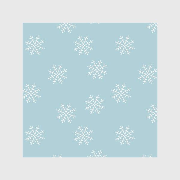 Скатерть «Снежинки на голубом фоне»