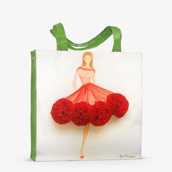 Сумка-шоппер «Девушка с цветами (Fashion)»