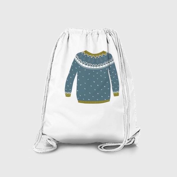 Рюкзак «Уютный зимний свитер с узорами»