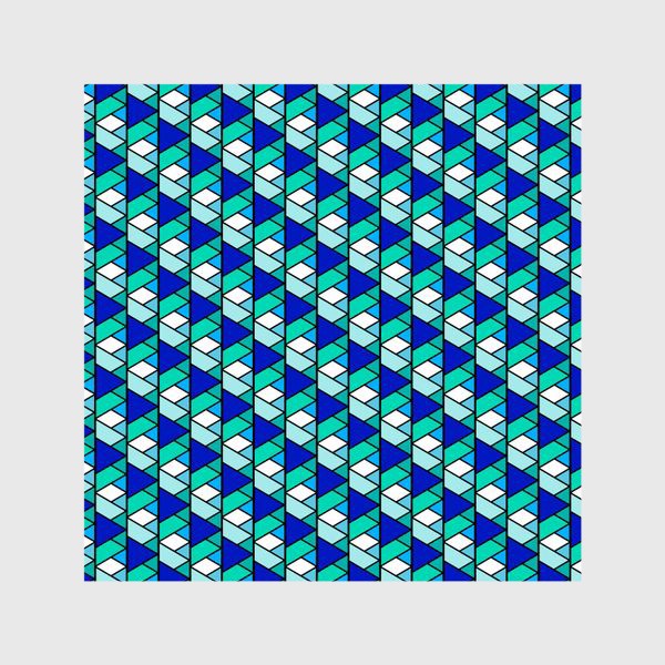 Шторы «синие треугольники»