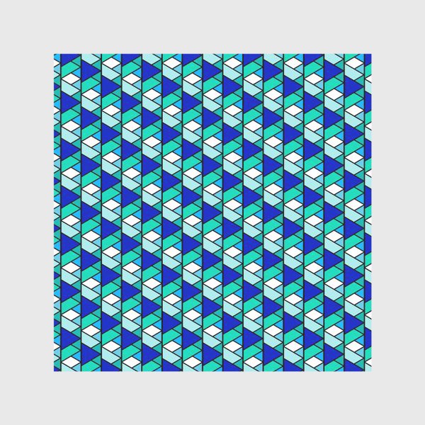 Скатерть «синие треугольники»