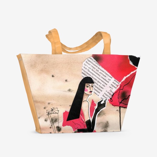 Пляжная сумка «Маковая дама»