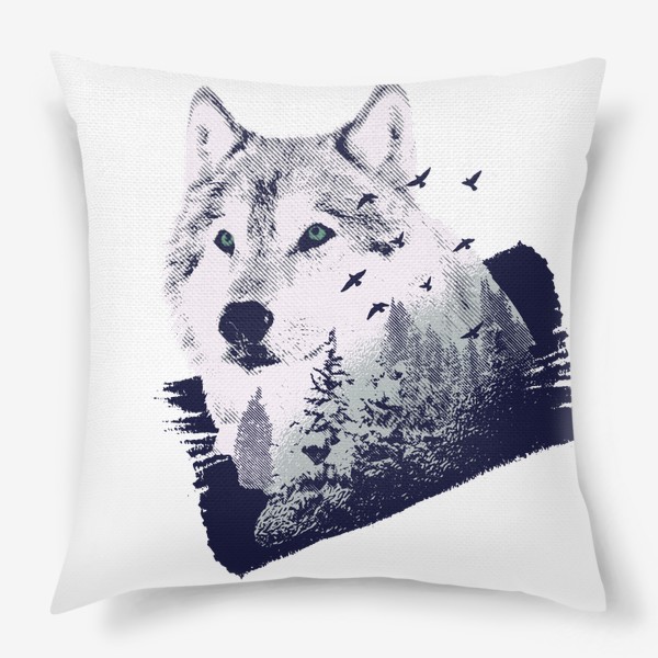 Подушка «Волк - Дух Леса»