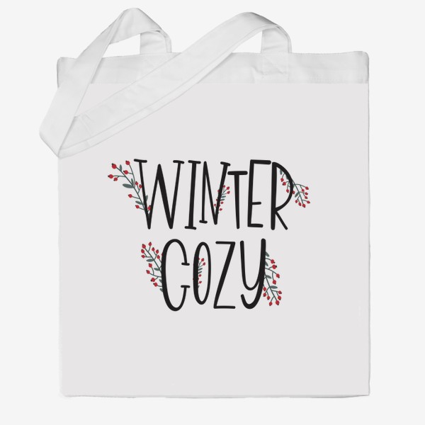 Сумка хб «Надпись "Winter Cozy"»