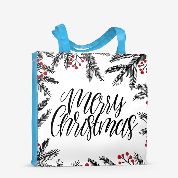 Сумка-шоппер «Новогодняя надпись "Merry Christmas"»
