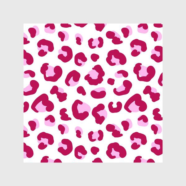 Шторы «Леопардовый животный принт в розовом цвете»