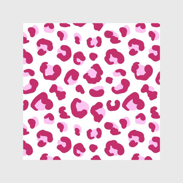 Скатерть «Леопардовый животный принт в розовом цвете»