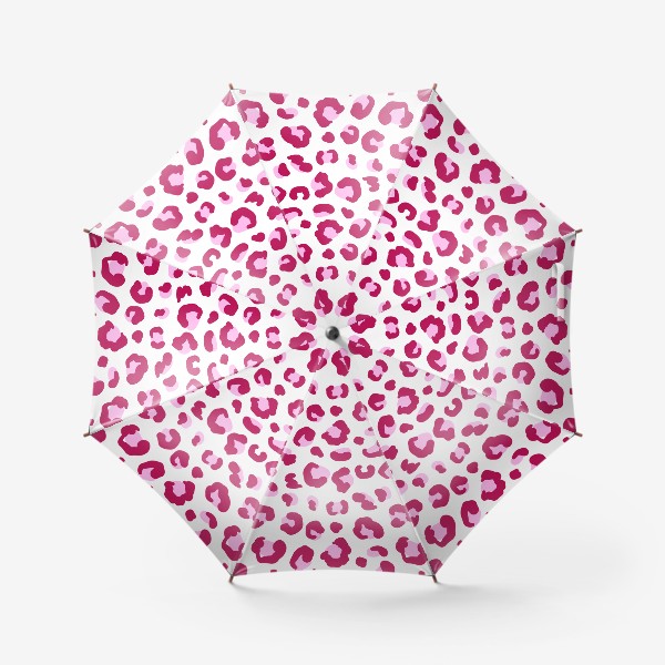 Зонт «Леопардовый животный принт в розовом цвете»
