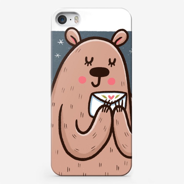 Чехол iPhone «Милая медведица и письмо»