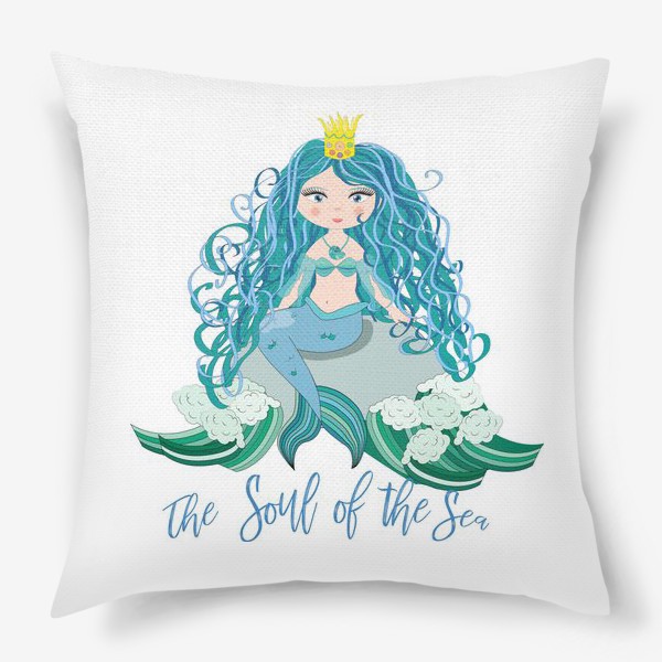 Подушка «Принцесса-русалка, душа моря»