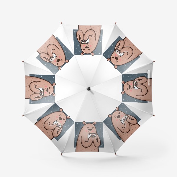 Зонт «Милая медведица и письмо»