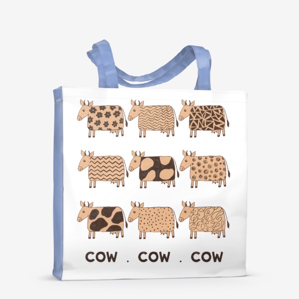 Сумка-шоппер «2021-й год коровы (COW COW COW)»