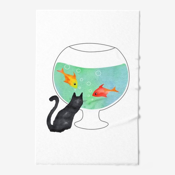 Полотенце «Cat And Fish»
