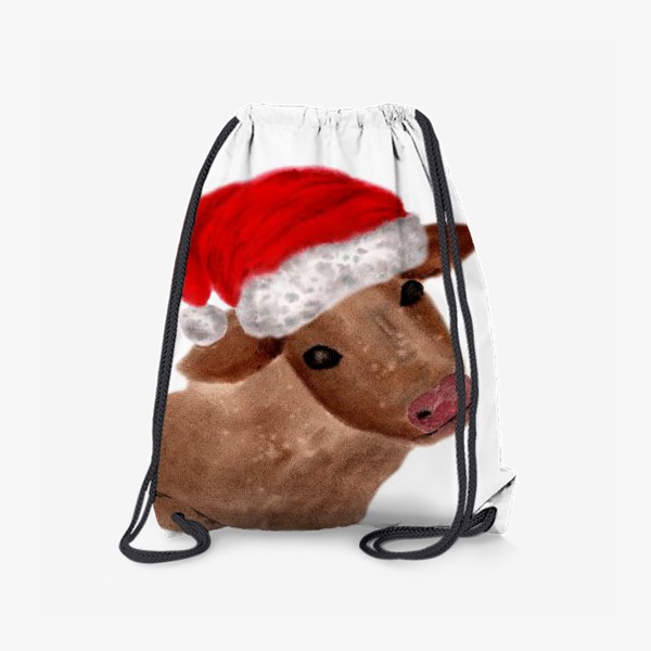 Рюкзак «Новогодняя корова Алёнка»