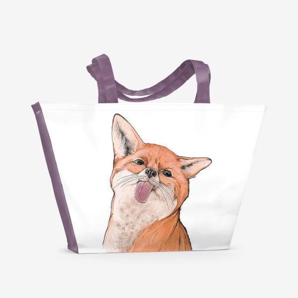 Пляжная сумка «Вредная лисичка»