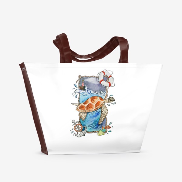Пляжная сумка «Морская тема»