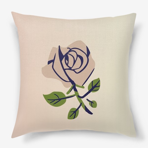 Подушка «Бежевая роза»