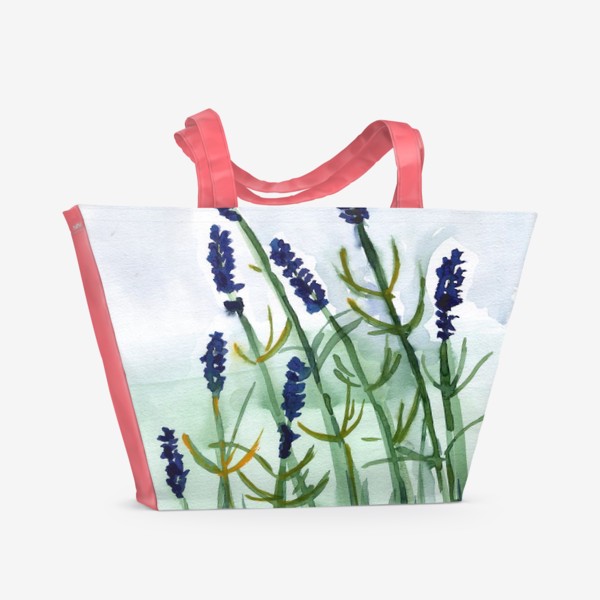 Пляжная сумка «Фиолетовые цветы»