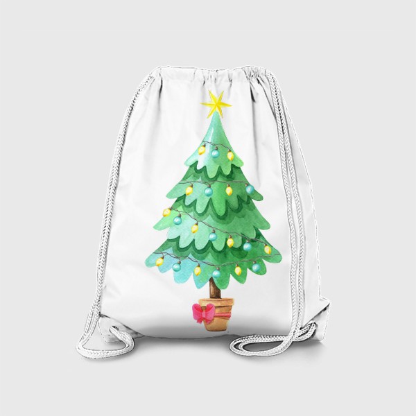 Рюкзак «Новогодняя елка в горшочке»