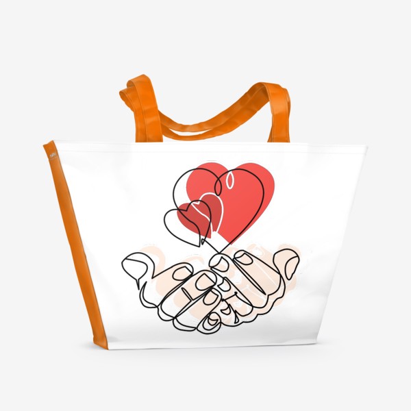 Пляжная сумка «Дарю тебе свою любовь! »