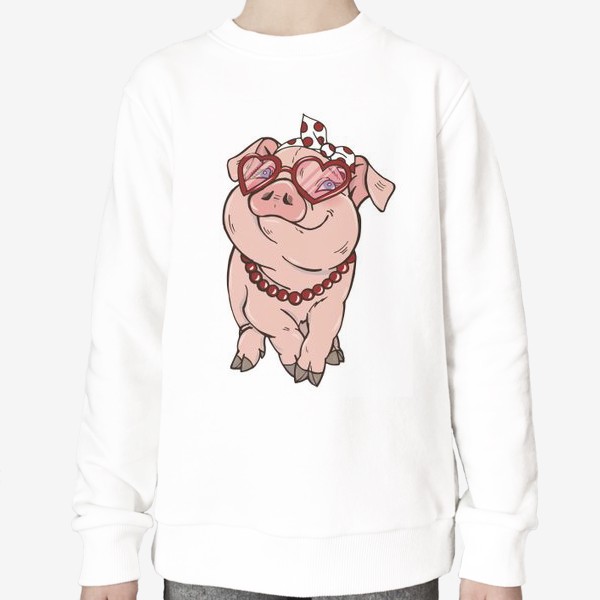 Свитшот «Свинка модница»