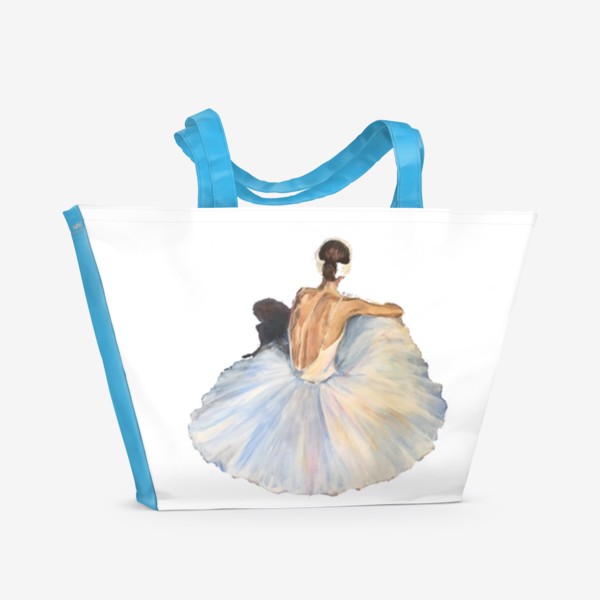 Пляжная сумка «Танец. Балет. Балерина »