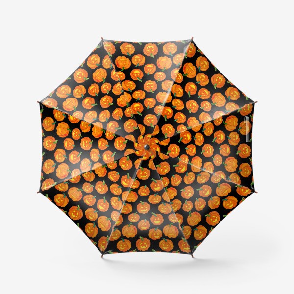 Зонт «Паттерн хеллоуиновские тыквы»