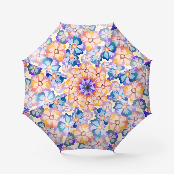 Зонт «Паттерн, яркие цветы.»