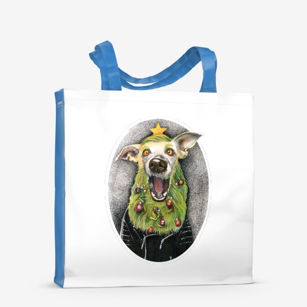Сумка-шоппер «Новогодний пес»