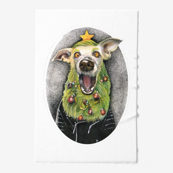 Полотенце «Новогодний пес»