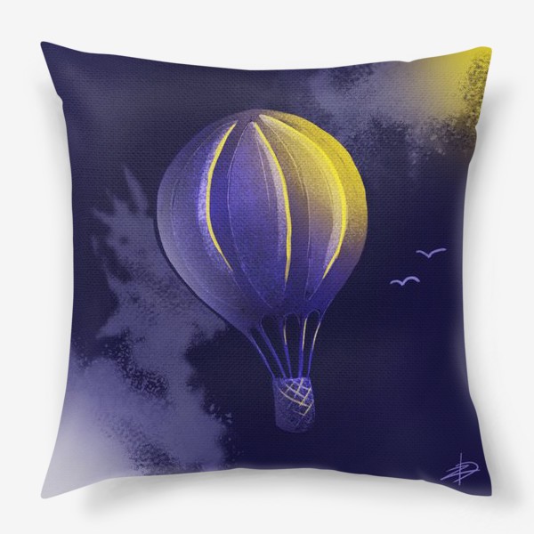 Подушка «Воздушный шар с корзиной, аэростат»