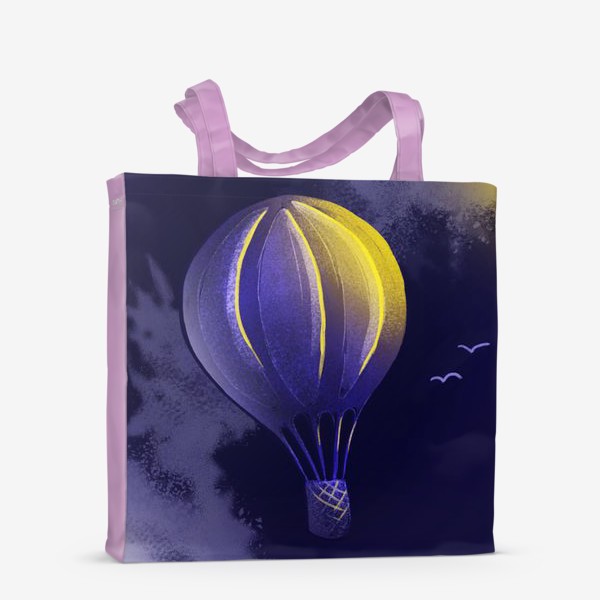 Сумка-шоппер «Воздушный шар с корзиной, аэростат»