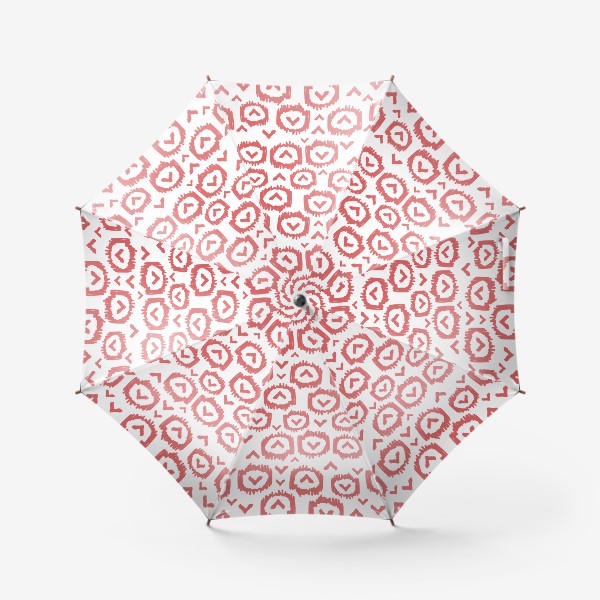 Зонт «Паттерн из сердечек»