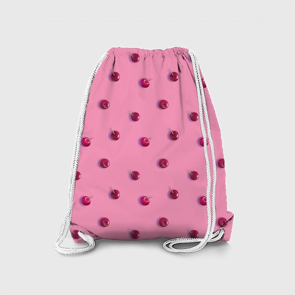 Рюкзак «Вишневый паттерн на розовом фоне (рандомный)»